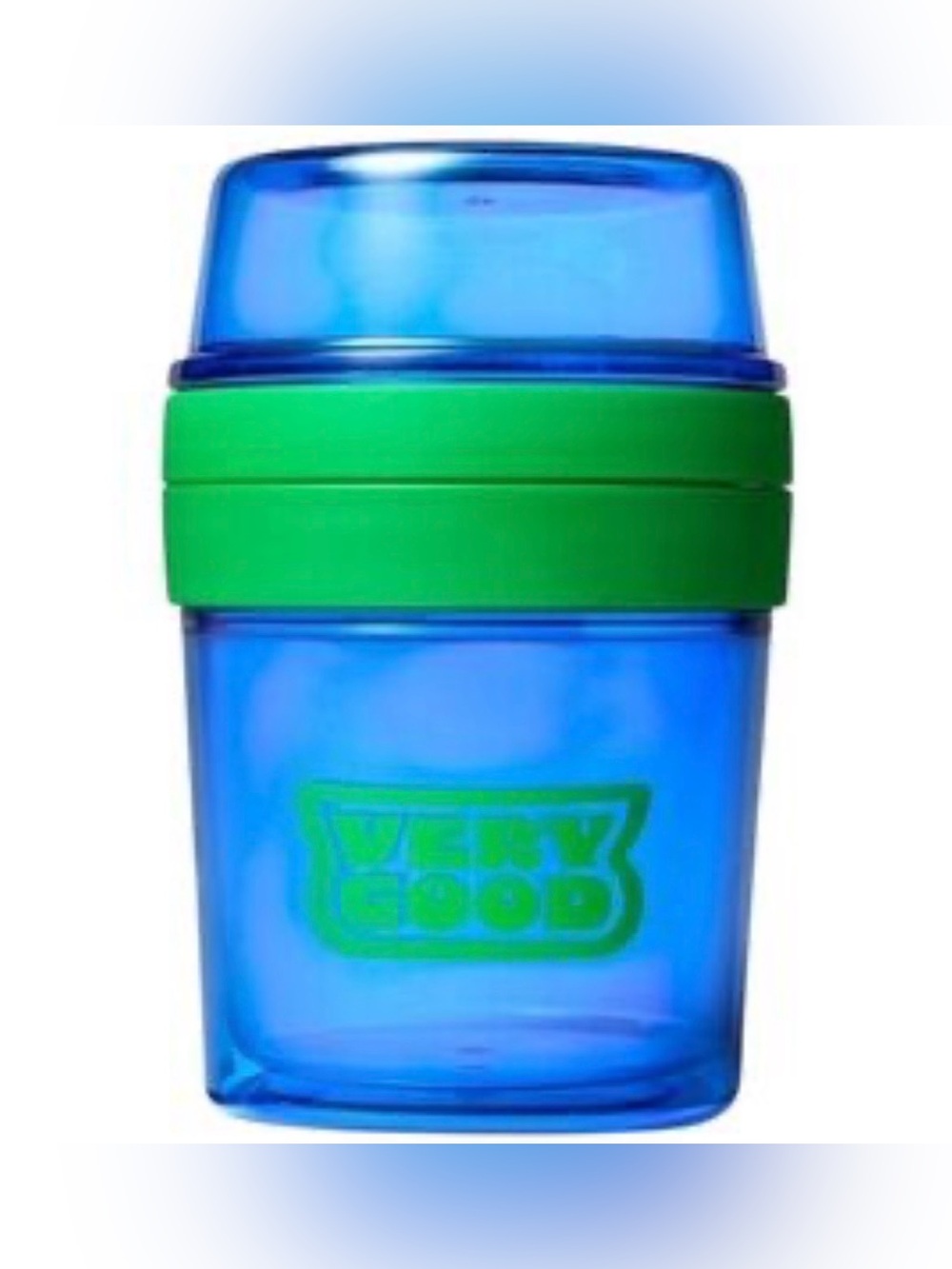 Tabitha Brown Blue & Green 'Very Good' Travel Cup with Utensils
New in Packaging